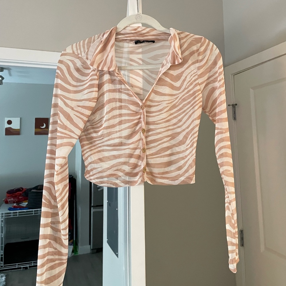 worn once, see through, small/medium size